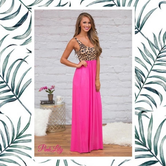 Pink Lily Boutique Dresses & Skirts - Jungle Love Tank Maxi Dress